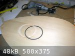 flamed maple SOUND HOLE.JPG - 48kB