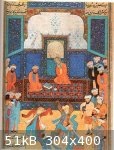 Miniature by Mirak Naqqash, Herat. Miniatur prej Mirak Nak-kash, Herat.jpg - 51kB